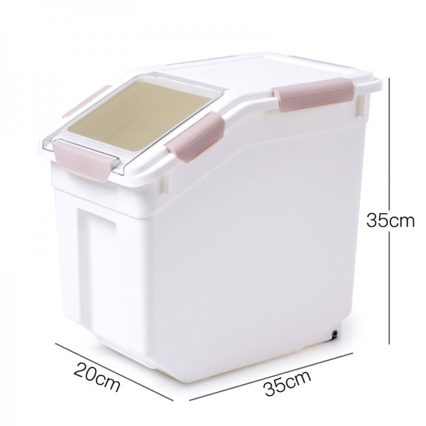 Kitchen Household Rice Bucket With Sealing Ring, 20kg, 30kg, Moisture-Proof Rice Storage Box, Flour And Miscellaneous Grain Rice Tank Storage Box