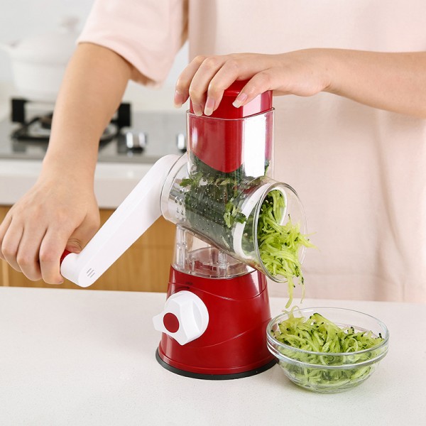 Cross Border Hot Selling Hand Cranked Drum Vegetable Cutter Kitchen Tool Slicer Multifunctional Shredder