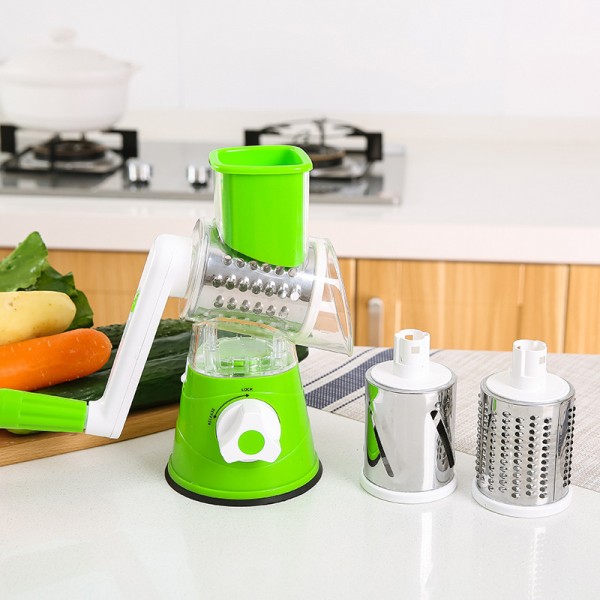 Cross Border Hot Selling Hand Cranked Drum Vegetable Cutter Kitchen Tool Slicer Multifunctional Shredder