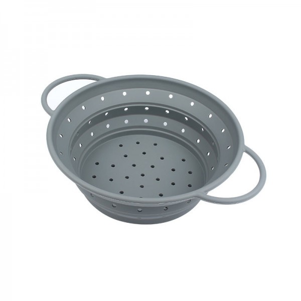 Kitchen Utensils New Silicone Circular Telescopic Drain Basket High Temperature Resistant Kitchen Folding Wash Basket Fruit And Vegetable Basket