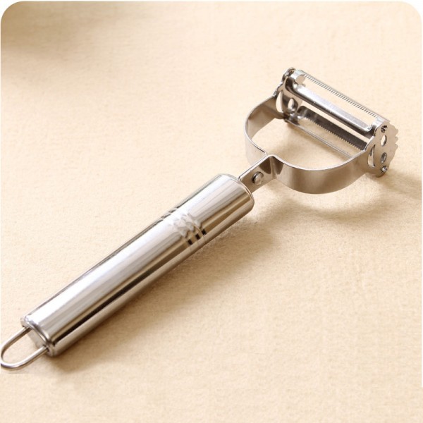 Multi Functional Stainless Steel Wire Planer, Double Headed Smiling Face Peeler, Kitchen Tool Peeler, Melon And Fruit Planer Wholesale